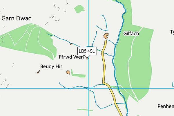 LD5 4SL map - OS VectorMap District (Ordnance Survey)