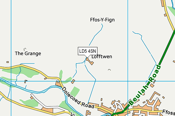 LD5 4SN map - OS VectorMap District (Ordnance Survey)