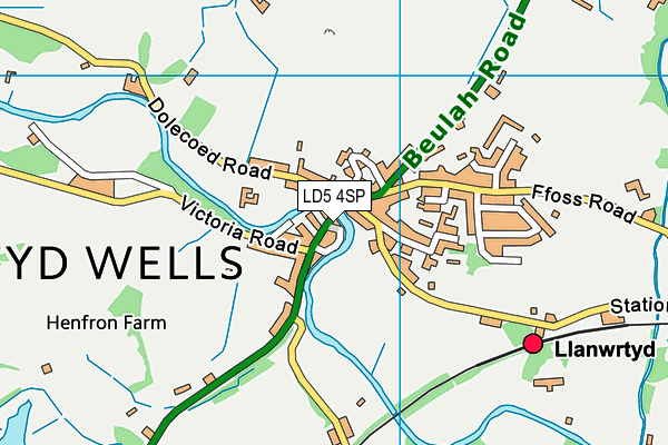 LD5 4SP map - OS VectorMap District (Ordnance Survey)