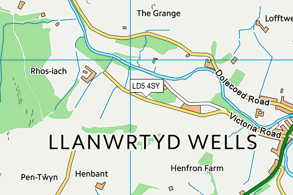 LD5 4SY map - OS VectorMap District (Ordnance Survey)