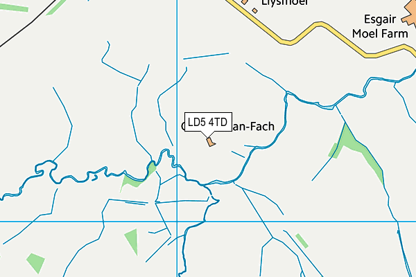 LD5 4TD map - OS VectorMap District (Ordnance Survey)
