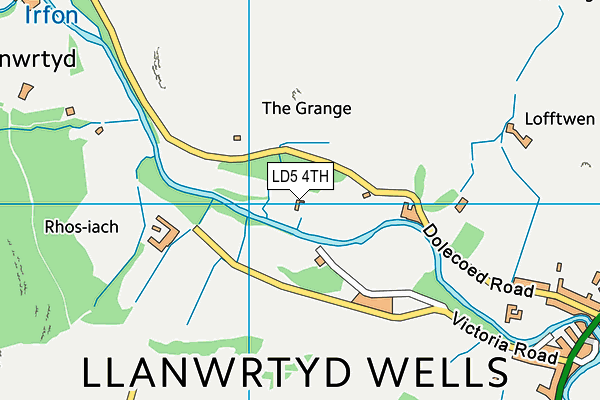 LD5 4TH map - OS VectorMap District (Ordnance Survey)