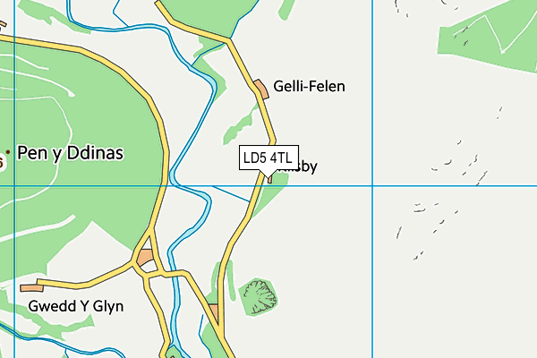 LD5 4TL map - OS VectorMap District (Ordnance Survey)