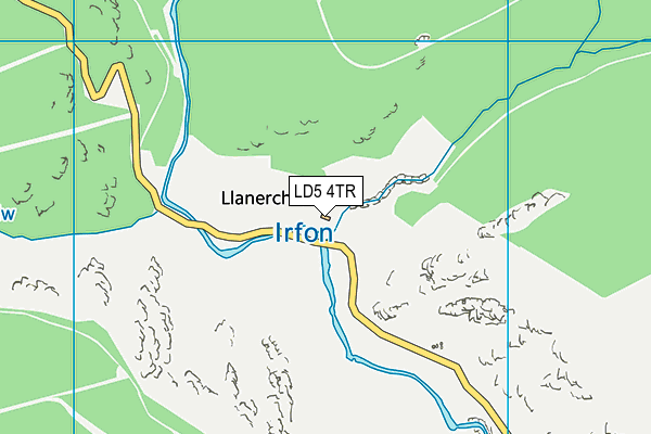 LD5 4TR map - OS VectorMap District (Ordnance Survey)
