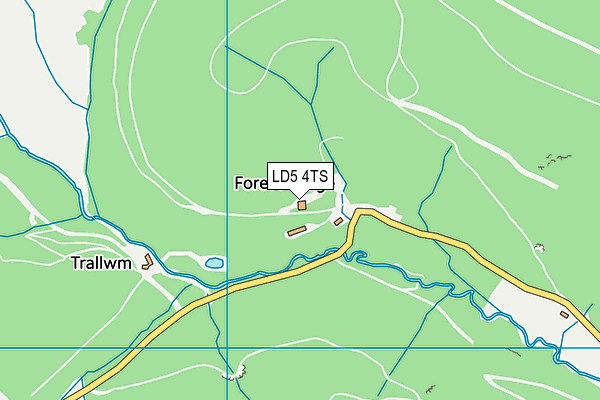 LD5 4TS map - OS VectorMap District (Ordnance Survey)