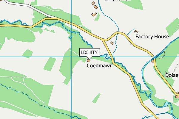 LD5 4TY map - OS VectorMap District (Ordnance Survey)