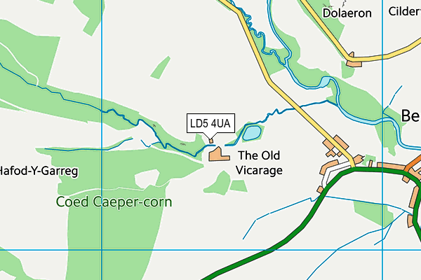 LD5 4UA map - OS VectorMap District (Ordnance Survey)