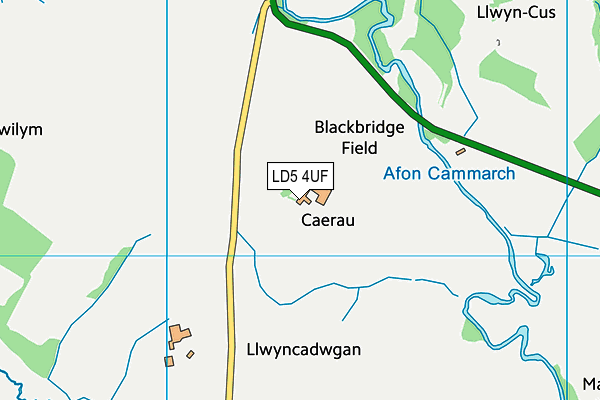 LD5 4UF map - OS VectorMap District (Ordnance Survey)