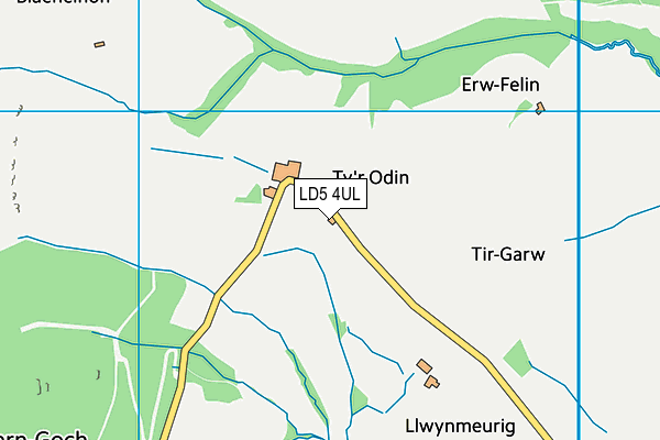 LD5 4UL map - OS VectorMap District (Ordnance Survey)