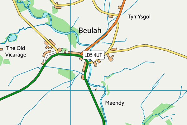 LD5 4UT map - OS VectorMap District (Ordnance Survey)