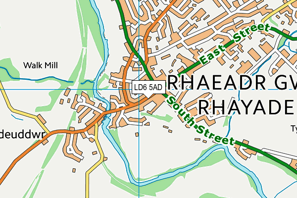 LD6 5AD map - OS VectorMap District (Ordnance Survey)