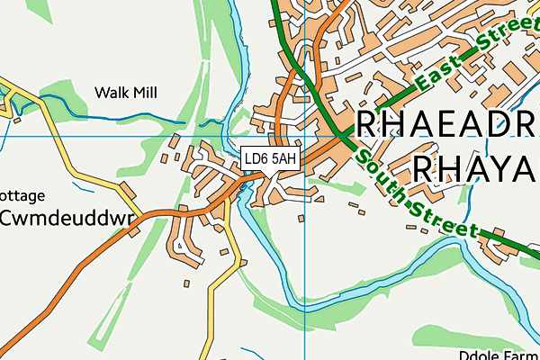 LD6 5AH map - OS VectorMap District (Ordnance Survey)