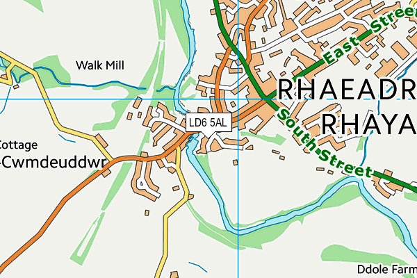 LD6 5AL map - OS VectorMap District (Ordnance Survey)