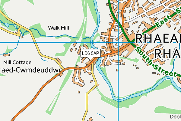 LD6 5AP map - OS VectorMap District (Ordnance Survey)