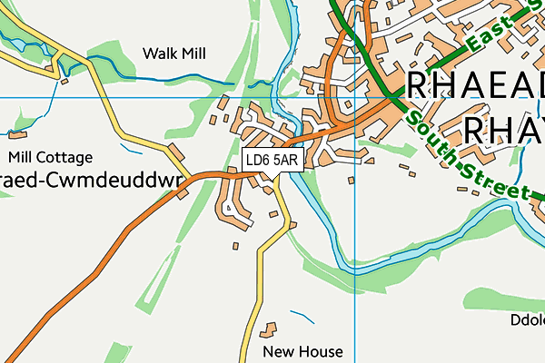 LD6 5AR map - OS VectorMap District (Ordnance Survey)