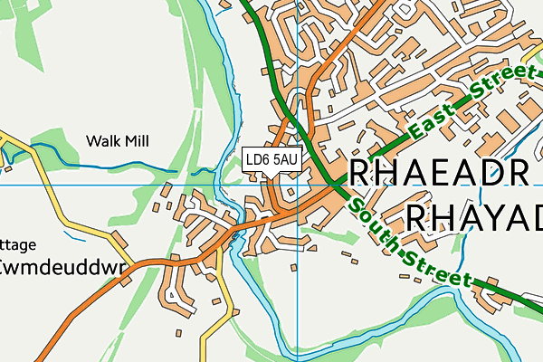 LD6 5AU map - OS VectorMap District (Ordnance Survey)