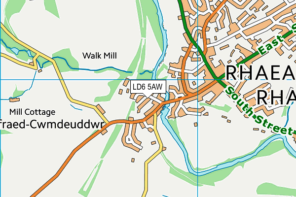LD6 5AW map - OS VectorMap District (Ordnance Survey)
