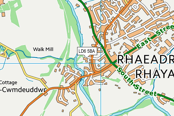 LD6 5BA map - OS VectorMap District (Ordnance Survey)