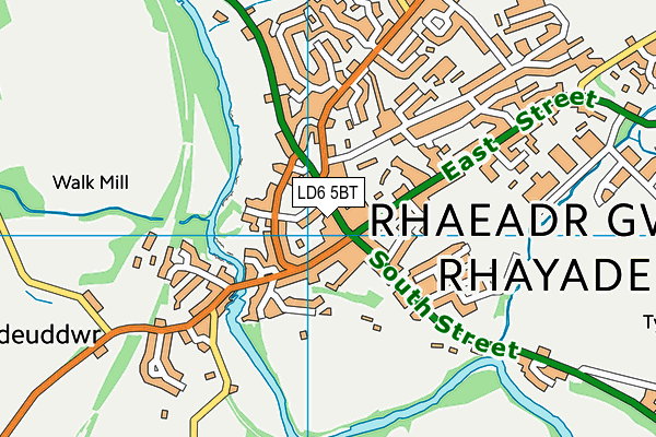 LD6 5BT map - OS VectorMap District (Ordnance Survey)