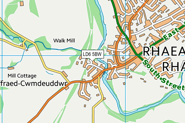 LD6 5BW map - OS VectorMap District (Ordnance Survey)