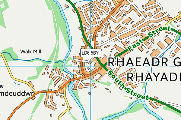 LD6 5BY map - OS VectorMap District (Ordnance Survey)