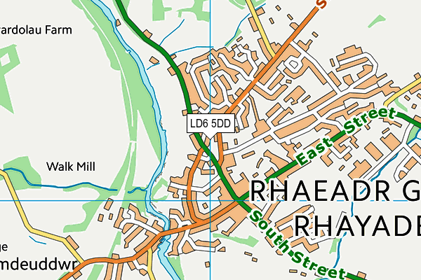 LD6 5DD map - OS VectorMap District (Ordnance Survey)