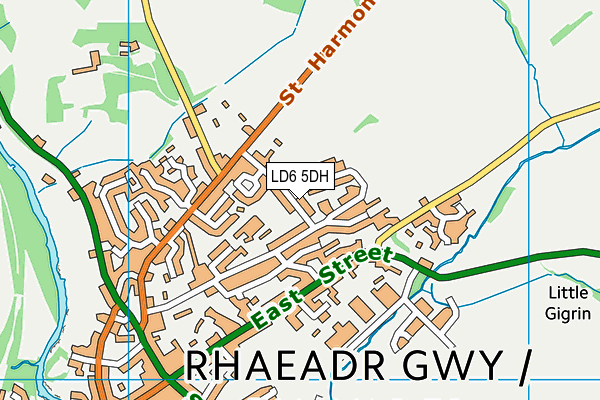 LD6 5DH map - OS VectorMap District (Ordnance Survey)