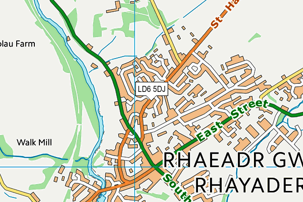 LD6 5DJ map - OS VectorMap District (Ordnance Survey)