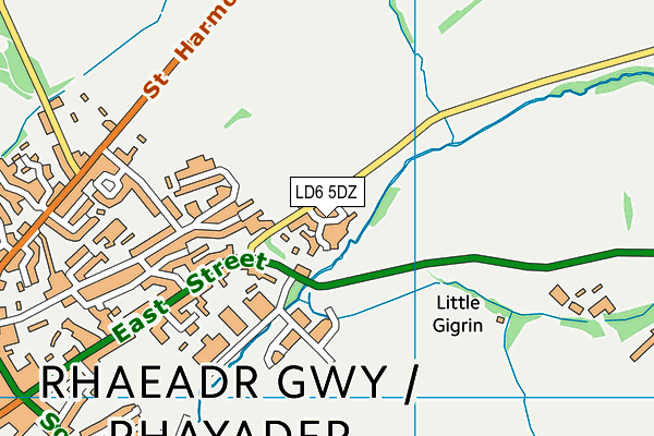 Map of MID WALES MEDICAL SERVICES LTD at district scale