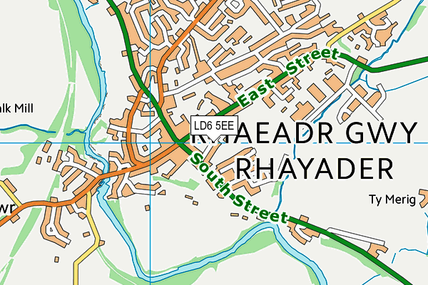 LD6 5EE map - OS VectorMap District (Ordnance Survey)