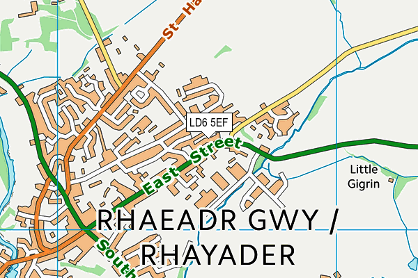 LD6 5EF map - OS VectorMap District (Ordnance Survey)