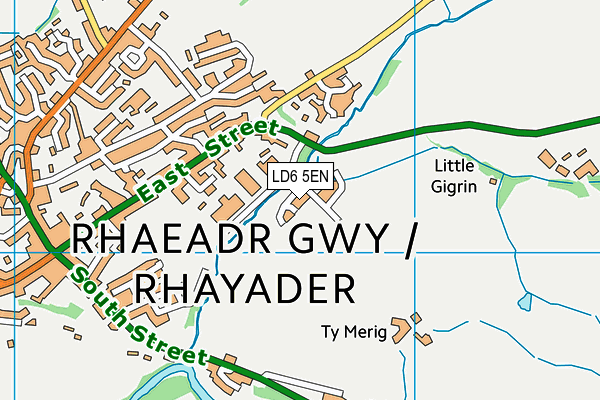 LD6 5EN map - OS VectorMap District (Ordnance Survey)