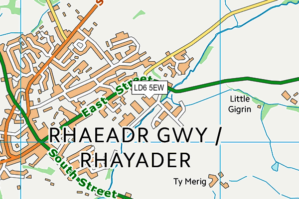 LD6 5EW map - OS VectorMap District (Ordnance Survey)