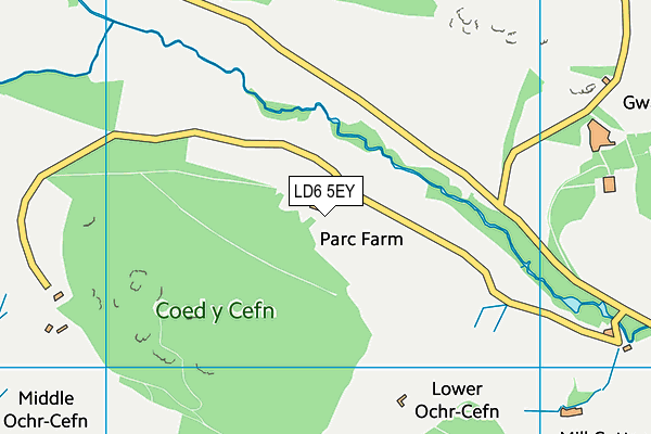 LD6 5EY map - OS VectorMap District (Ordnance Survey)