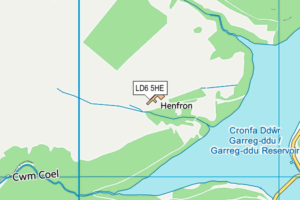 LD6 5HE map - OS VectorMap District (Ordnance Survey)