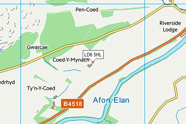 LD6 5HL map - OS VectorMap District (Ordnance Survey)