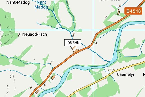 LD6 5HN map - OS VectorMap District (Ordnance Survey)