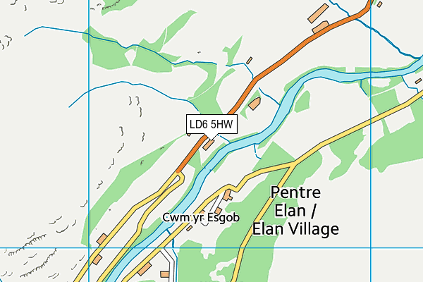 LD6 5HW map - OS VectorMap District (Ordnance Survey)