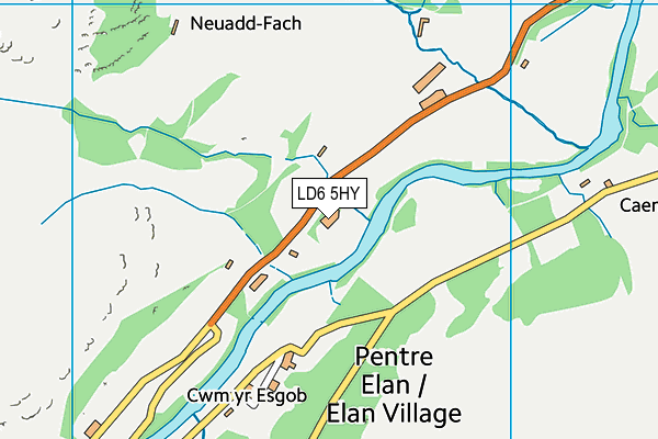 LD6 5HY map - OS VectorMap District (Ordnance Survey)