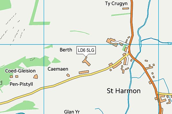 LD6 5LG map - OS VectorMap District (Ordnance Survey)