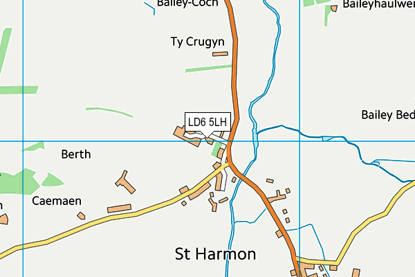 LD6 5LH map - OS VectorMap District (Ordnance Survey)