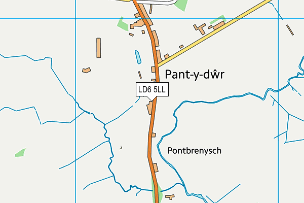 LD6 5LL map - OS VectorMap District (Ordnance Survey)