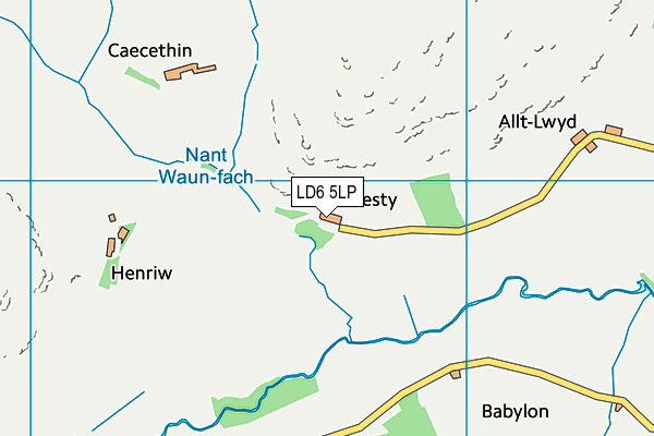 LD6 5LP map - OS VectorMap District (Ordnance Survey)