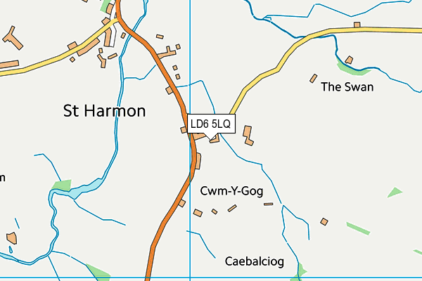 LD6 5LQ map - OS VectorMap District (Ordnance Survey)