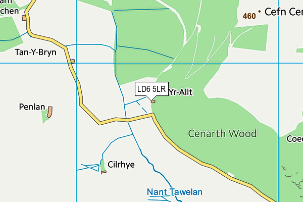 LD6 5LR map - OS VectorMap District (Ordnance Survey)