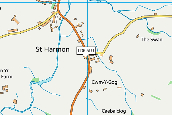 LD6 5LU map - OS VectorMap District (Ordnance Survey)