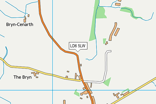 LD6 5LW map - OS VectorMap District (Ordnance Survey)