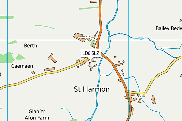 LD6 5LZ map - OS VectorMap District (Ordnance Survey)