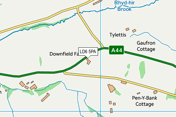 LD6 5PA map - OS VectorMap District (Ordnance Survey)