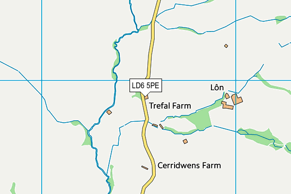 LD6 5PE map - OS VectorMap District (Ordnance Survey)